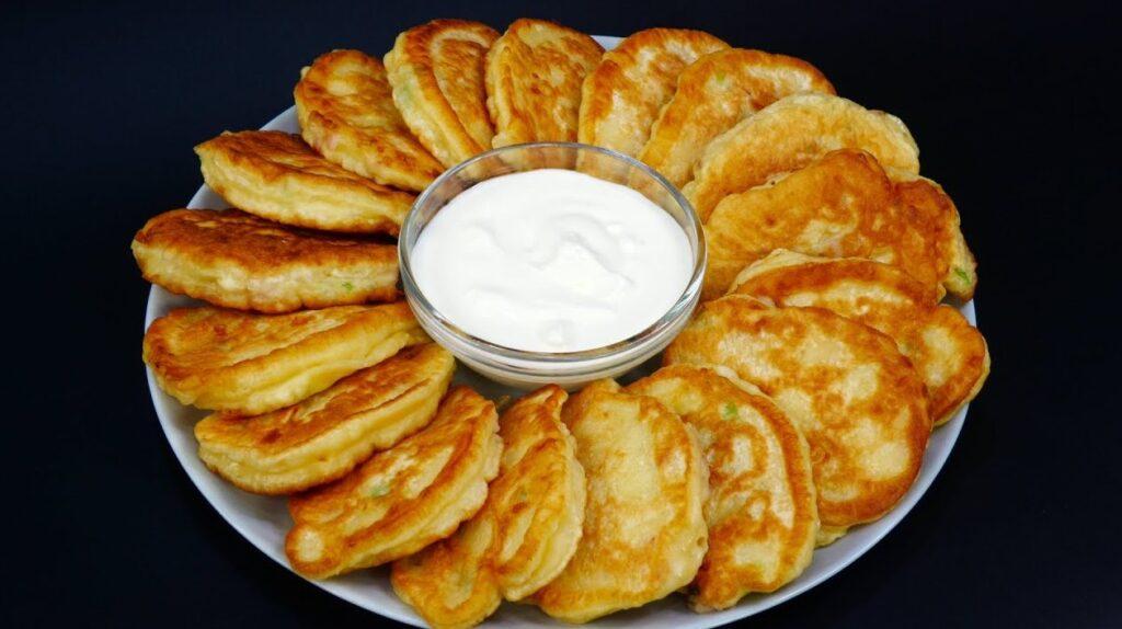 Оладки с беконом